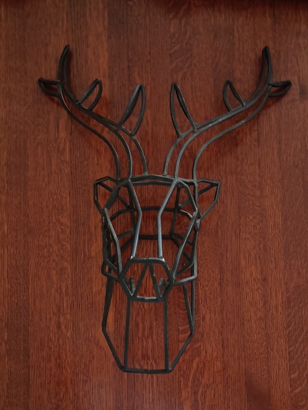 Iron 3-D Deer Buck Head Wall Art